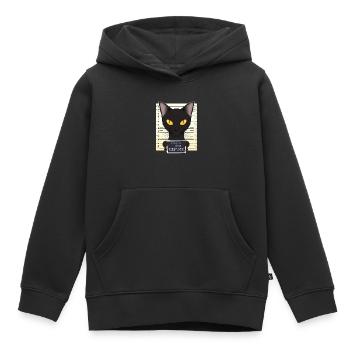 Bombay Cat Papa Je Cher Papa Je Peux Expliquer I Bombay - Sweat Premium à capuche enfant bio - noir - Devant - AI Model Kid Male (0cm)