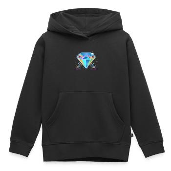 Diamant Edelstein Schmuck - Kinder Premium Organic Hoodie - Schwarz - Vorne - AI Model Kid Male (0cm)