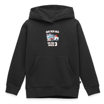 3. Geburtstag Ich bin schon 3 Jahr - Kinder Premium Organic Hoodie - Schwarz - Vorne - AI Model Kid Male (0cm)