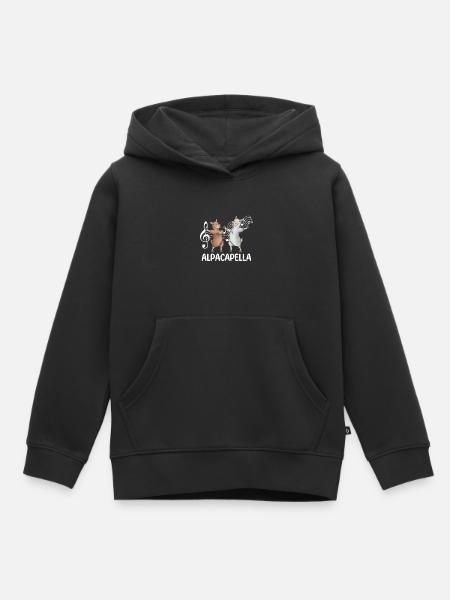 Alpaka - Kinder Premium Organic Hoodie - Schwarz