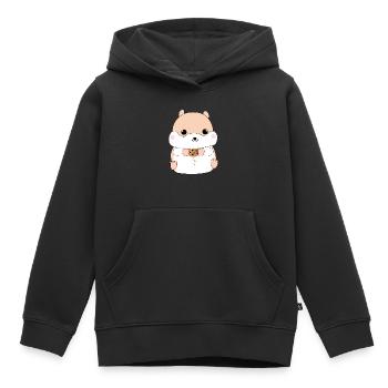 Hamster - Kids Premium Organic Hoodie - black - Front - AI Model Kid Male (0cm)
