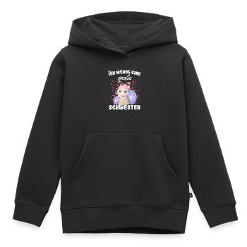 Ich Werde Eine Große Schwester 2023 - Kinder Premium Organic Hoodie - Schwarz - Vorne - AI Model Kid Male (0cm)