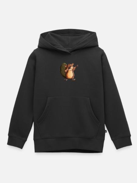 Beaver Dance Dancer Beaver maakt dabbing kostuum - Kinder Premium hoodie biologisch - zwart