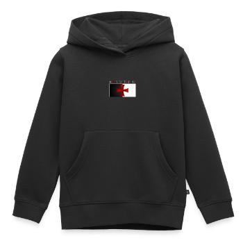 Templiers Chevaliers Templiers Croix Bannière - Sweat Premium à capuche enfant bio - noir - Devant - AI Model Kid Male (0cm)