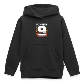 9. Geburtstag Junge 9 Jahre Alt - Kinder Premium Organic Hoodie - Schwarz - Vorne - AI Model Kid Male (0cm)