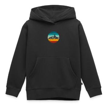 GoKart - Kartsport - Kart - Go Kart - Kinder Premium Organic Hoodie - Schwarz - Vorne - AI Model Kid Male (0cm)