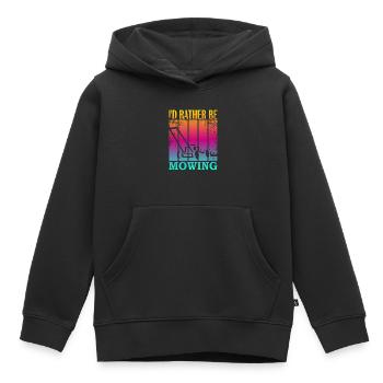 Je préfère tondre - Sweat Premium à capuche enfant bio - noir - Devant - AI Model Kid Male (0cm)