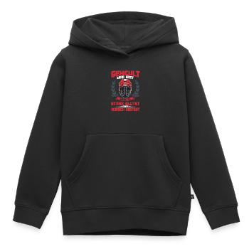 Hurler n’est que quand il saigne le hockey sur glace - Sweat Premium à capuche enfant bio - noir - Devant - AI Model Kid Male (0cm)
