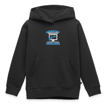 QA Ingenieur QA Tester Software Tester - Kinder Premium Organic Hoodie - Schwarz - Vorne - AI Model Kid Male (0cm)
