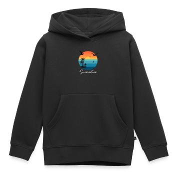 Summertime Summer Shirt Women Men - Kids Premium Organic Hoodie - black - Front - AI Model Kid Male (0cm)