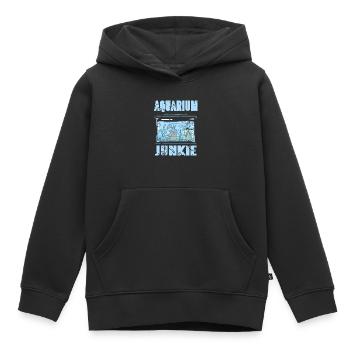 Aquarium Junkie - Sweat Premium à capuche enfant bio - noir - Devant - AI Model Kid Male (0cm)