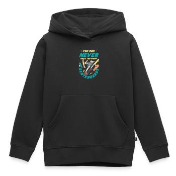 Skater Skateboard Gift Halfpipe Sk8 Ollie - Kids Premium Organic Hoodie - black - Front - AI Model Kid Male (0cm)