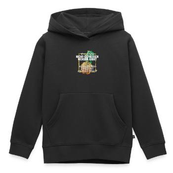 Ananas Nicht Gefressen werden lustiges Shirt - Kinder Premium Organic Hoodie - Schwarz - Vorne - AI Model Kid Male (0cm)