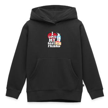 Milk Desserts Gift - Kids Premium Organic Hoodie - black - Front - AI Model Kid Male (0cm)