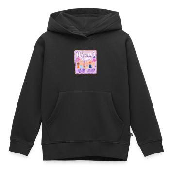 Feminin Womens Rights Social - Kinder Premium Organic Hoodie - Schwarz - Vorne - AI Model Kid Male (0cm)