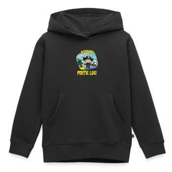 Schulkind Schulanfang Pirat Einschulung Junge - Kinder Premium Organic Hoodie - Schwarz - Vorne - AI Model Kid Male (0cm)