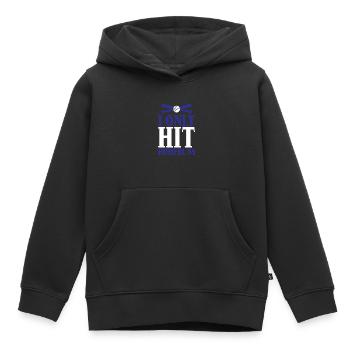 Je n’ai frappé que des homeruns 3 - Sweat Premium à capuche enfant bio - noir - Devant - AI Model Kid Male (0cm)