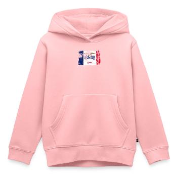 Iowa team geschenk - Kinder Premium Organic Hoodie - Rosa - Vorne - AI Model Kid Female (0cm)