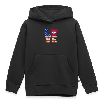 Liebes-arkansas-geschenk - Kinder Premium Organic Hoodie - Schwarz - Vorne - AI Model Kid Male (0cm)