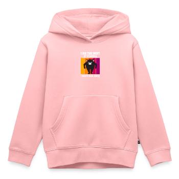 Staring Cat - Cats Staring - Kids Premium Organic Hoodie - rose - Front - AI Model Kid Female (0cm)