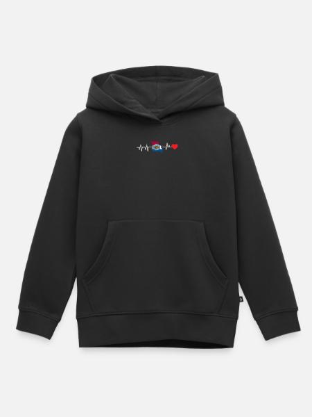Missouri herzschlag geschenk - Kinder Premium Organic Hoodie - Schwarz