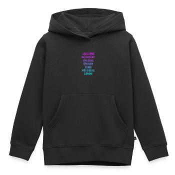 Motivation Motivieren Karriere Spruch Geschenk - Kinder Premium Organic Hoodie - Schwarz - Vorne - AI Model Kid Male (0cm)