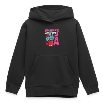 Serpent Serpent Serpent Les Serpents Sont Ma Confiture - Sweat Premium à capuche enfant bio - noir - Devant - AI Model Kid Male (0cm)