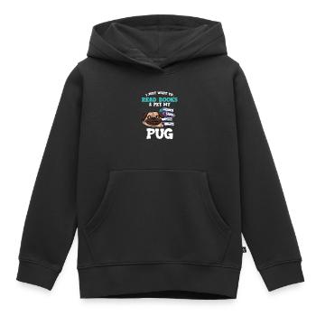Lesen - Kinder Premium Organic Hoodie - Schwarz - Vorne - AI Model Kid Male (0cm)