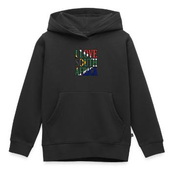 Südafrika - Kinder Premium Organic Hoodie - Schwarz - Vorne - AI Model Kid Male (0cm)