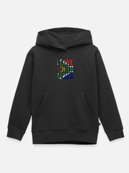 Südafrika - Kinder Premium Organic Hoodie - Schwarz