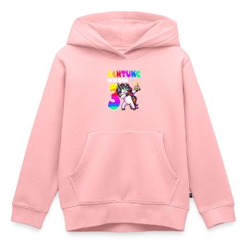 Dritter Geburtstag Mädchen 3 Jahre Einhorn - Kinder Premium Organic Hoodie - Rosa - Vorne - AI Model Kid Female (0cm)