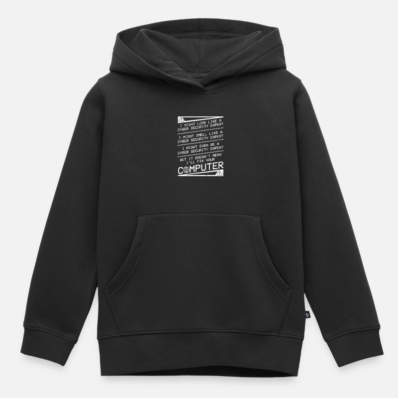 Expert en cybersécurité Hacker éthique - Sweat Premium à capuche enfant bio - noir