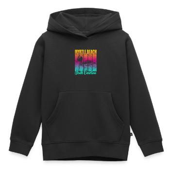 Myrtle Beach South Carolina - Kinder Premium Organic Hoodie - Schwarz - Vorne - AI Model Kid Male (0cm)