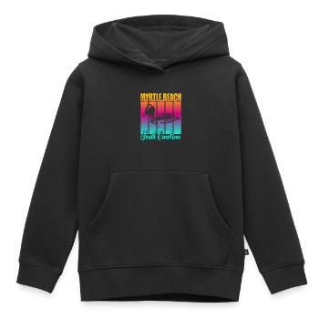 Myrtle Beach South Carolina - Kinder Premium Organic Hoodie - Schwarz - Vorne - AI Model Kid Male (0cm)