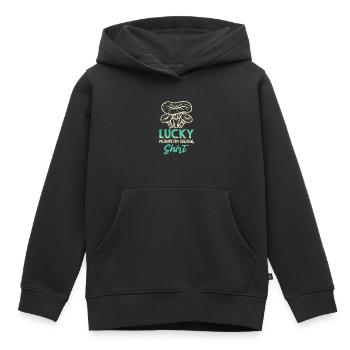 Lucky Mushroom Hunting Glückspilz - Kids Premium Organic Hoodie - black - Front - AI Model Kid Male (0cm)