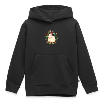 Ugly Christmas Schaf Muster Strick Xmas Christkind - Kinder Premium Organic Hoodie - Schwarz - Vorne - AI Model Kid Male (0cm)