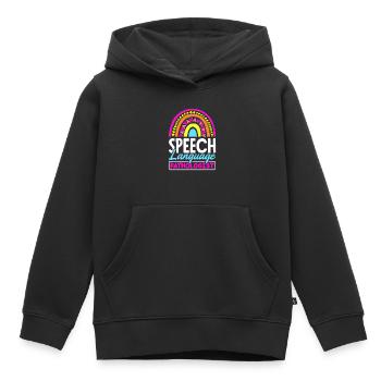 Speech Language Pathologist Speech Therapy - Kinder Premium Organic Hoodie - Schwarz - Vorne - AI Model Kid Male (0cm)