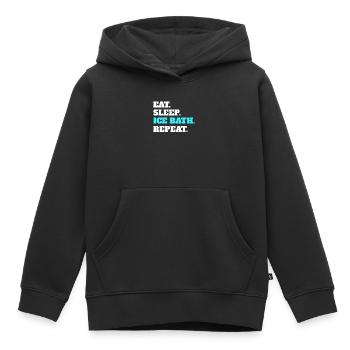Ice bath - Kids Premium Organic Hoodie - black - Front - AI Model Kid Male (0cm)