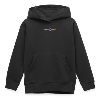 Ohio herzschlag geschenk - Kinder Premium Organic Hoodie - Schwarz - Vorne - AI Model Kid Male (0cm)