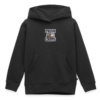 Phish and Chips - decryption - Kids Premium Organic Hoodie - black - Front - AI Model Kid Male (0cm)