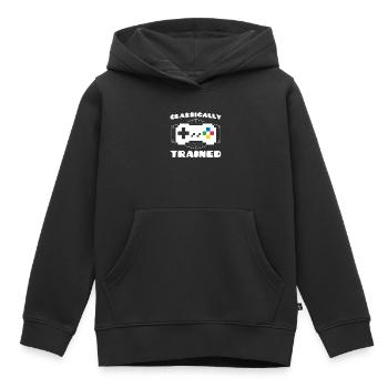 Zocken Gamer Retro Gamer Videospiele Geschenk - Kinder Premium Organic Hoodie - Schwarz - Vorne - AI Model Kid Male (0cm)