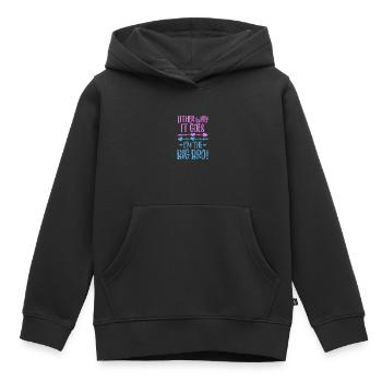 Brother - Kids Premium Organic Hoodie - black - Front - AI Model Kid Male (0cm)