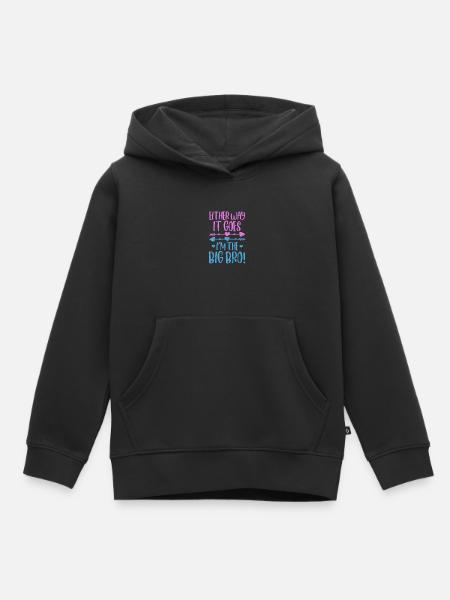 Bruder - Kinder Premium Organic Hoodie - Schwarz