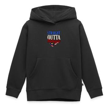 Malaisie - Sweat Premium à capuche enfant bio - noir - Devant - AI Model Kid Male (0cm)
