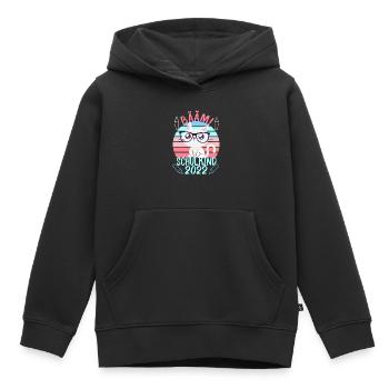 Sugar Bag First Grader School Bag School Day Cat - Kids Premium Organic Hoodie - black - Front - AI Model Kid Male (0cm)