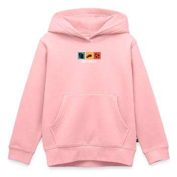 Arbitre Vintage - Sweat Premium à capuche enfant bio - rose - Devant - AI Model Kid Female (0cm)