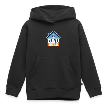 Bauherr - Kinder Premium Organic Hoodie - Schwarz - Vorne - AI Model Kid Male (0cm)