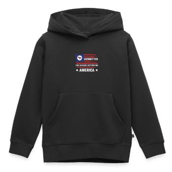 Eselpocken Die Krankheit, die Amerika zerstört Lustig - Kinder Premium Organic Hoodie - Schwarz - Vorne - AI Model Kid Male (0cm)