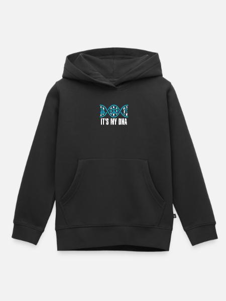 Apnée apnée C’est mon ADN Cadeau d’apnée - Sweat Premium à capuche enfant bio - noir