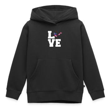 Malaisie - Sweat Premium à capuche enfant bio - noir - Devant - AI Model Kid Male (0cm)